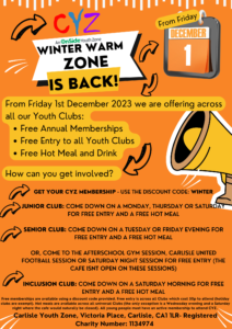 Winter Warm Zone 2023