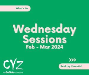 Wednesday Night Projects – Bookings Now Open! (Feb / Mar 2024)